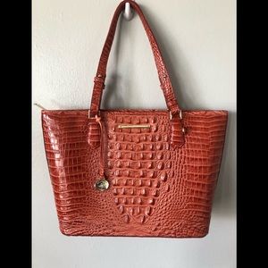 Brahmin Asher Rose Quartz Tote Handbag Like New